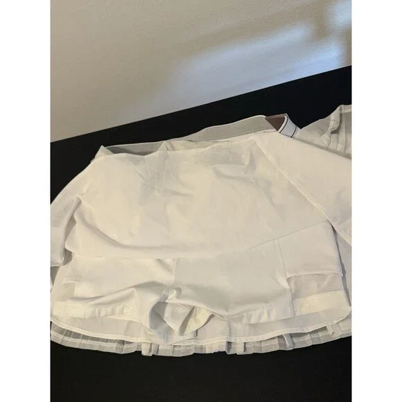 CALIA Pleated Mesh Skort Womens XL White High Rise Tennis Golf Pickleball NWT - Picture 4 of 5